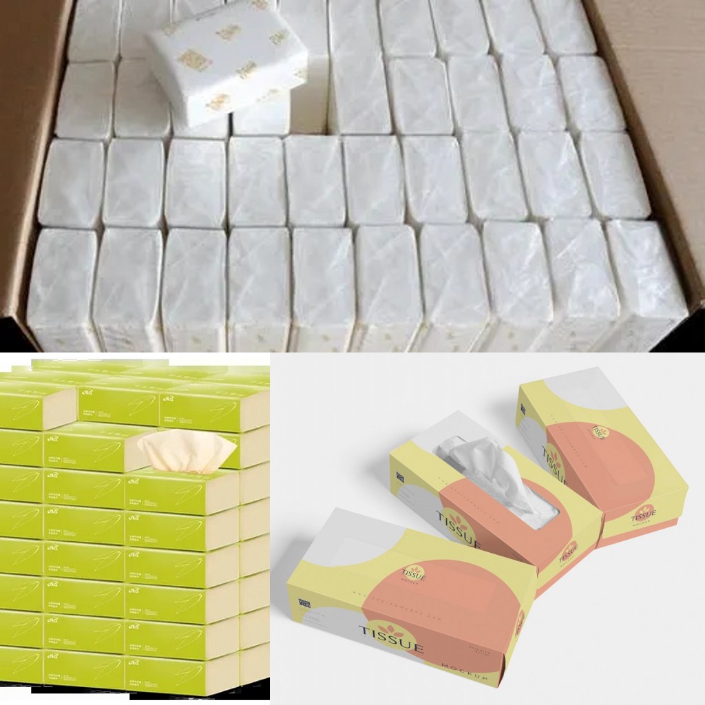 Facial napkins paper